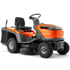 Tondeuse autoportée Husqvarna TC 112 – Réglage hauteur de coupe par ressort